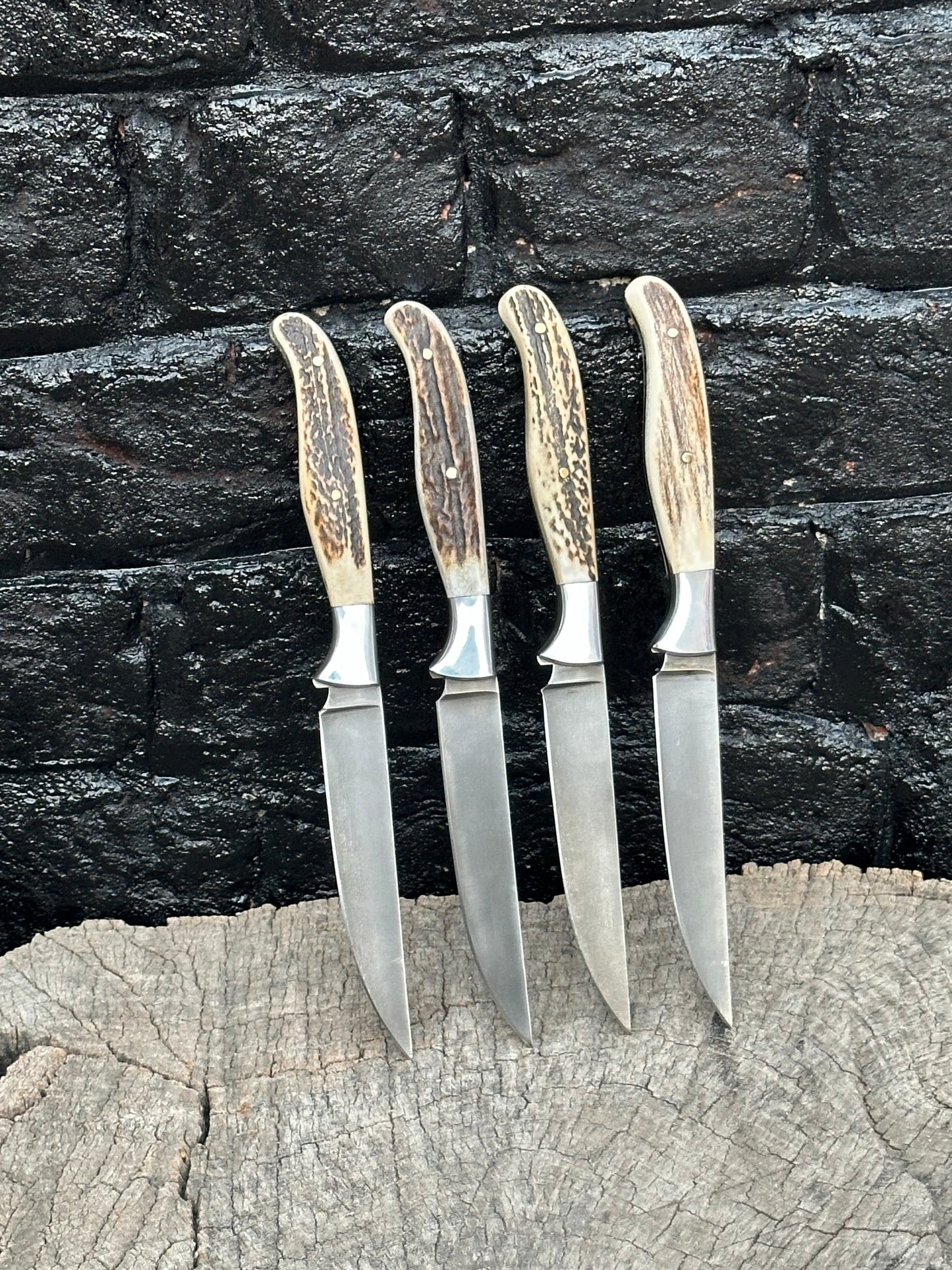 Elegant Deer Antler Knife with D2 Steel Blade